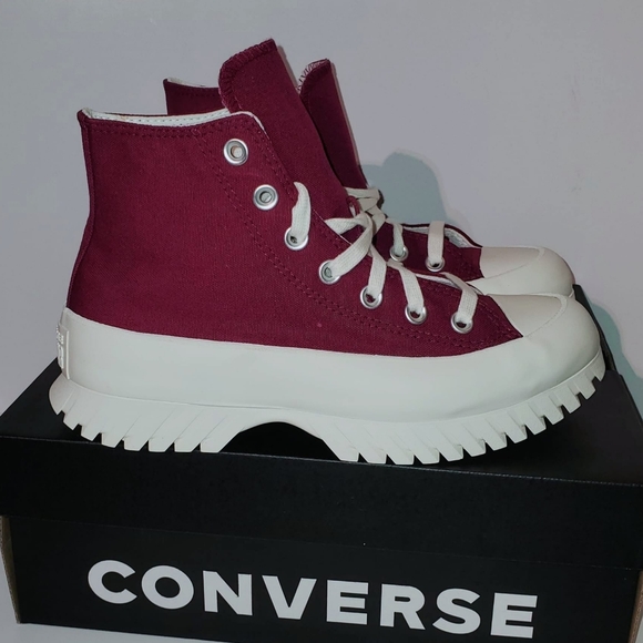 Converse chuck Taylor All Star Lugged 2.0 Size Women's 8 Men's 6. Burgundy color - Picture 3 of 10